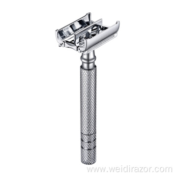 Butterfly Opening Micro Comb Safety Razor Double Edge